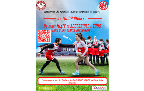 Entraînements découverte - venez tester le Touch rugby ! 🏉