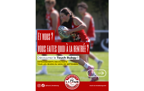 Venez tester le Touch Rugby !